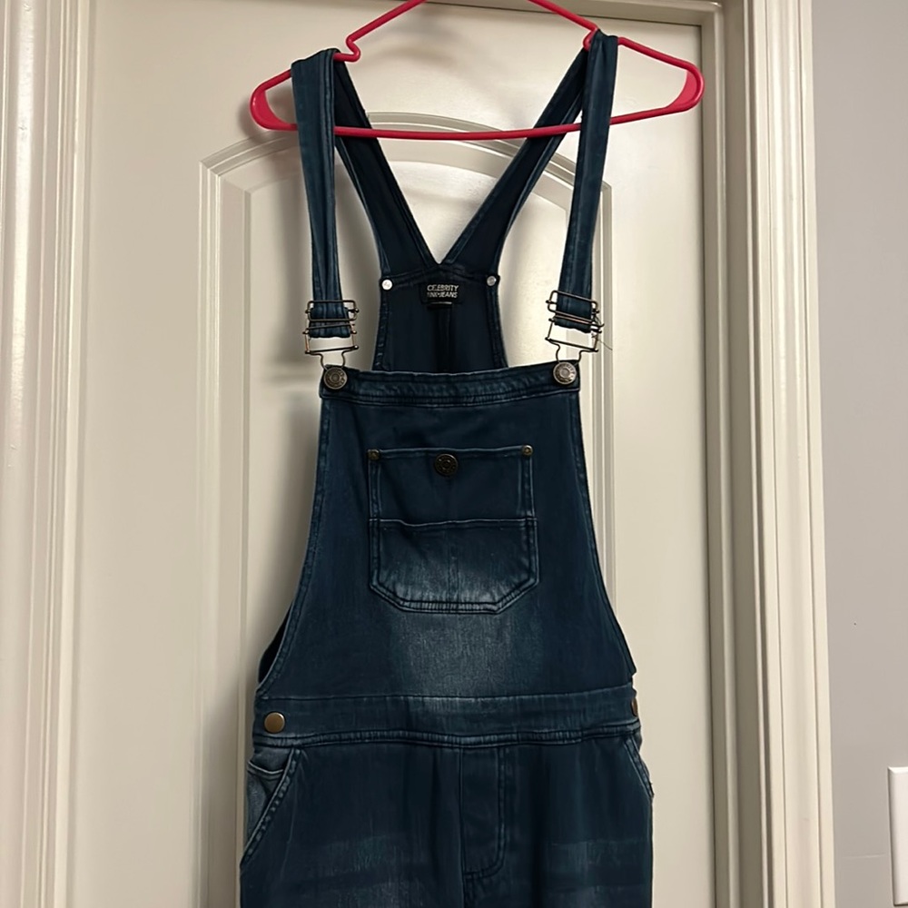 Denim overalls by celebrity pink jeans size L